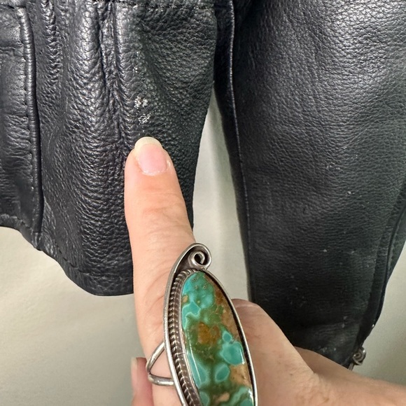 Mustang Women’s Black Leather Biker Jacket Size Med - Picture 7 of 10